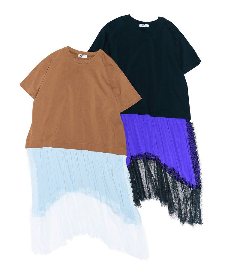 Green Parks「■WITH KURUMI.N レースレイヤードTEE」|Tシャツ・カットソー|