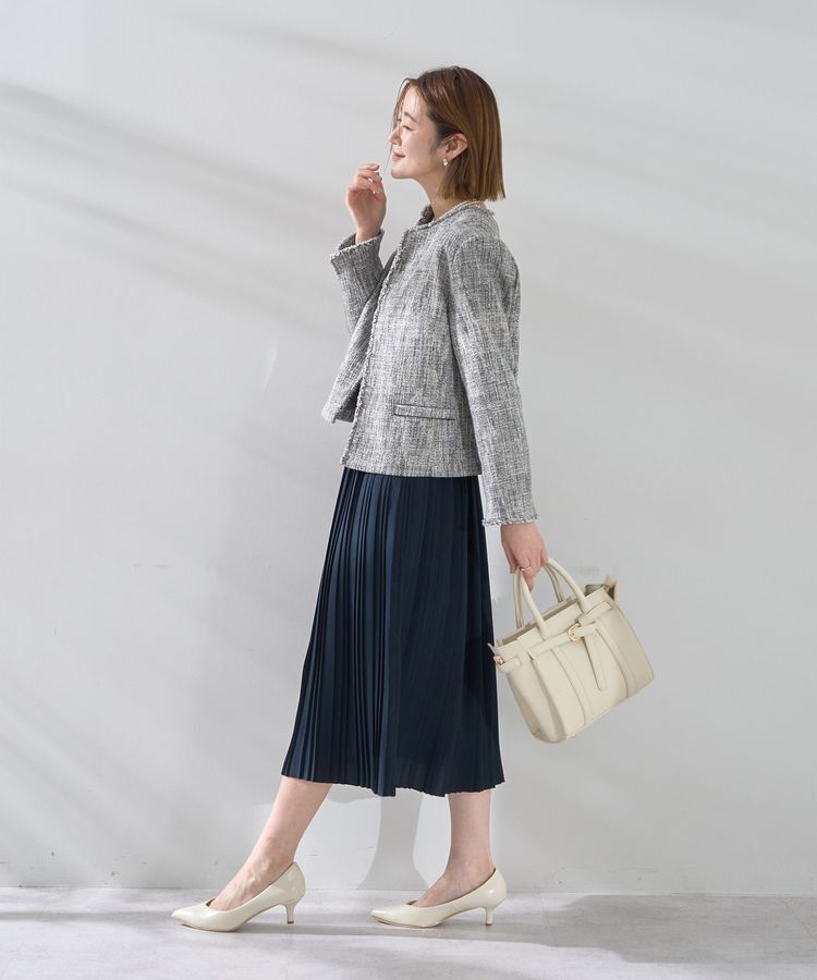 YECCA VECCA「ジョーゼットプリーツワンピース」|ワンピース|