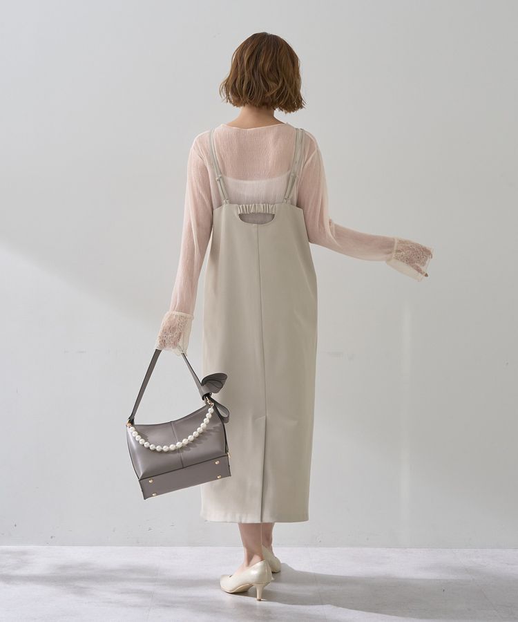 YECCA VECCA「袖レースシアートップス」|Tシャツ・カットソー|