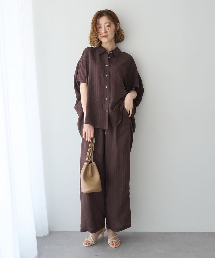 YECCA VECCA「【セットアップ可能】ストライプ柄シャツ」|シャツ・ブラウス|