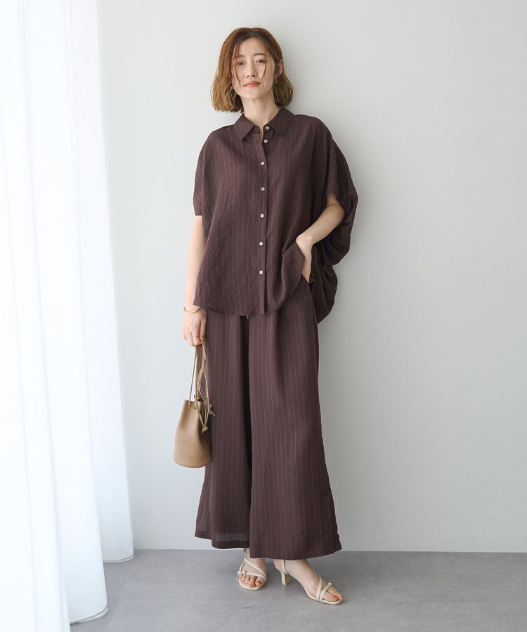 YECCA VECCA「【セットアップ可能】ストライプ柄シャツ」|シャツ・ブラウス|