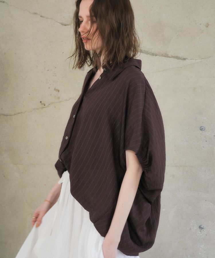 YECCA VECCA「【セットアップ可能】ストライプ柄シャツ」|シャツ・ブラウス|