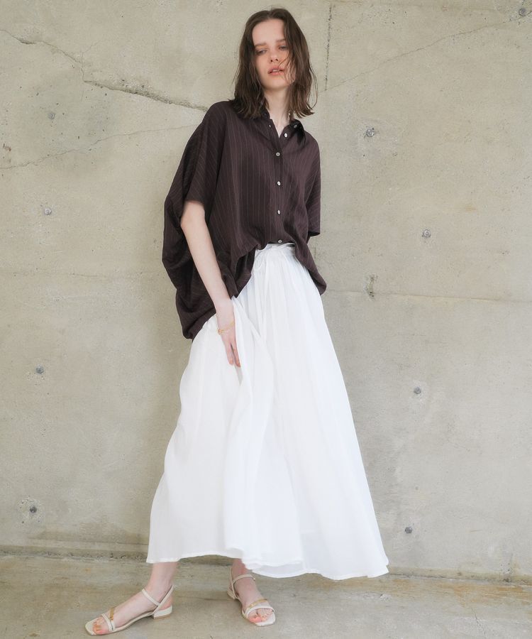 YECCA VECCA「【セットアップ可能】ストライプ柄シャツ」|シャツ・ブラウス|