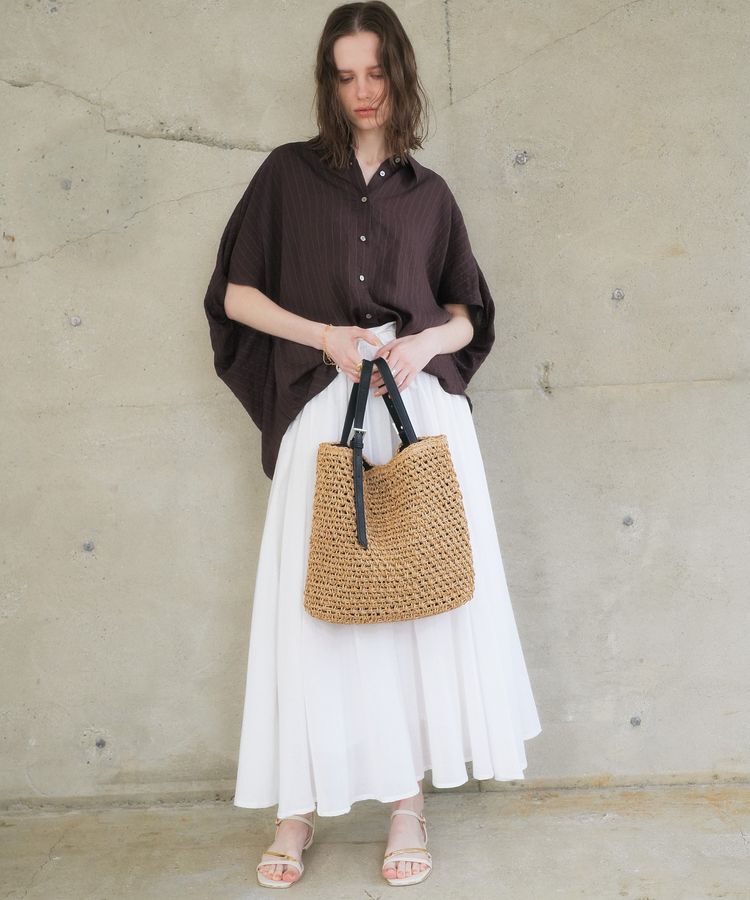 YECCA VECCA「【セットアップ可能】ストライプ柄シャツ」|シャツ・ブラウス|