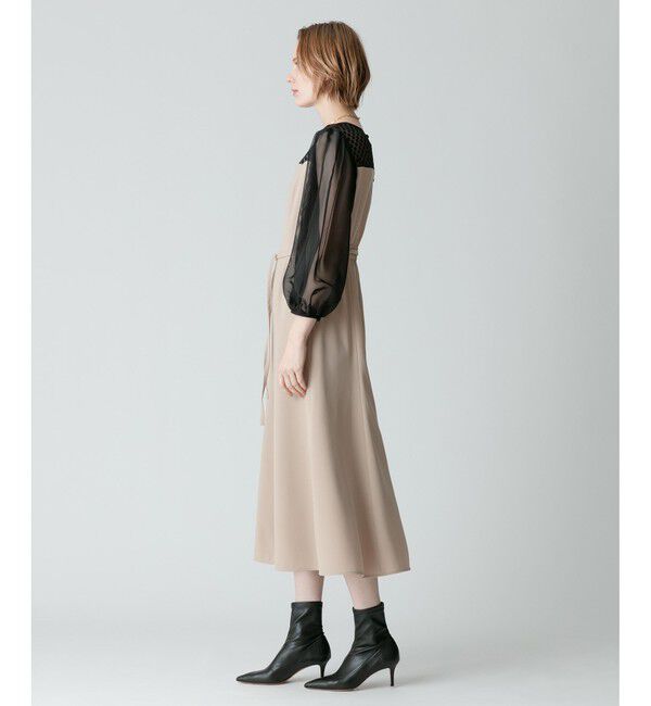 allureville「シアーコンビネーションワンピース」|ワンピース|