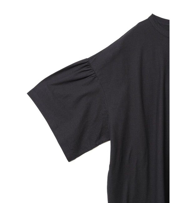 mizuiro ind「mizuiro ind ギャザースリーブワイドTシャツ」|Tシャツ・カットソー|