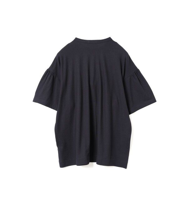 mizuiro ind「mizuiro ind ギャザースリーブワイドTシャツ」|Tシャツ・カットソー|