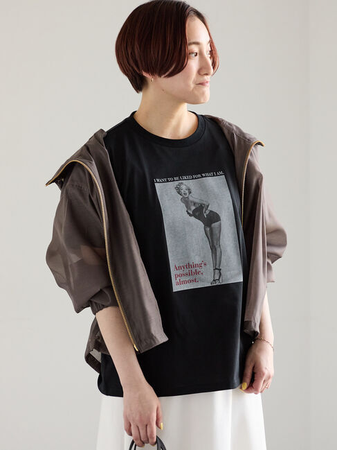Te chichi「マリリンモンローモノクロフォトTシャツ」|Tシャツ・カットソー|