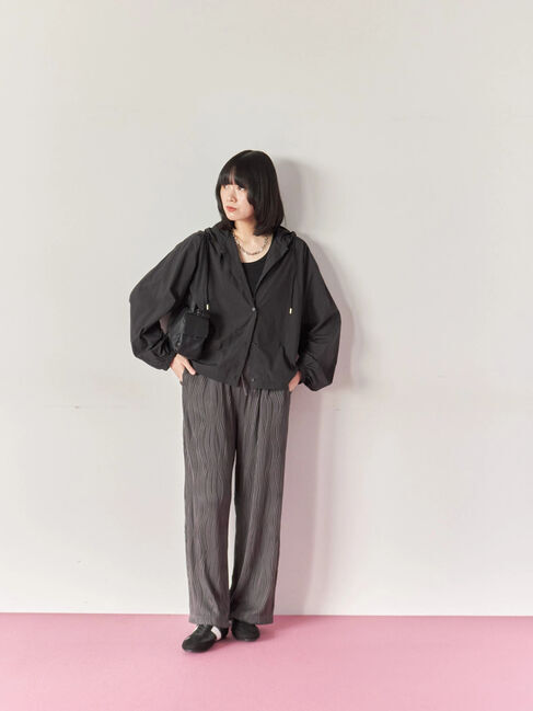 Samansa Mos2 blue「ウェーブカットパンツ」|その他|