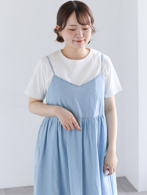 Samansa Mos2「【汗じみ防止】スムースTシャツ」|Tシャツ・カットソー|オフホワイト