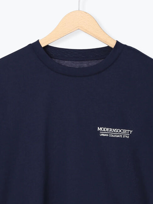 Samansa Mos2「刺繍&プリントロゴTシャツ」|Tシャツ・カットソー|