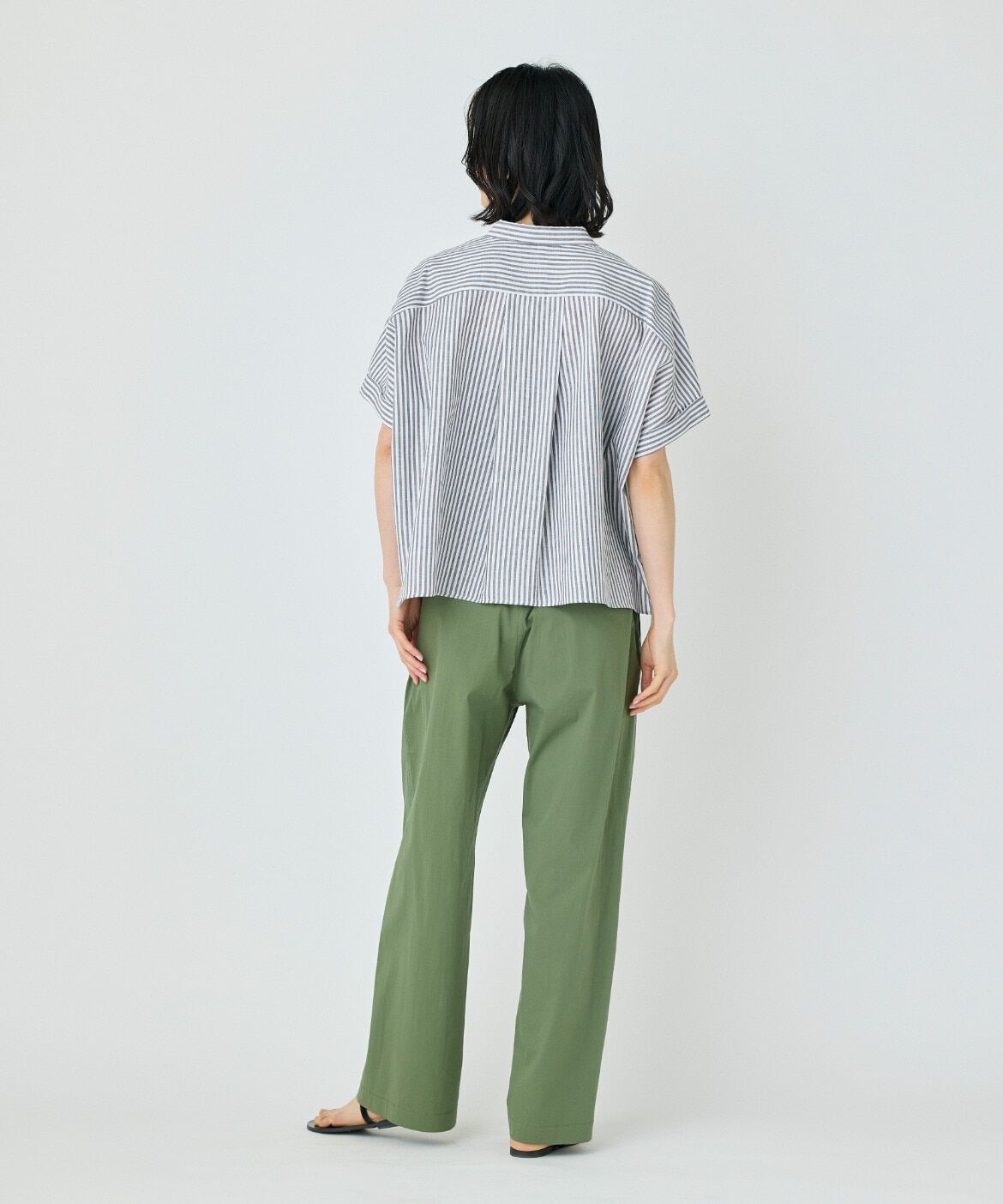 7-IDconcept.「《大きいサイズ》シャツカラーワイドシルエットシャツ」|シャツ・ブラウス|