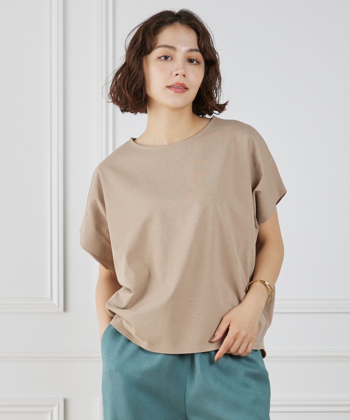 7-IDconcept.「《大きいサイズ》サイドタックドルマンプルオーバー」|Tシャツ・カットソー|