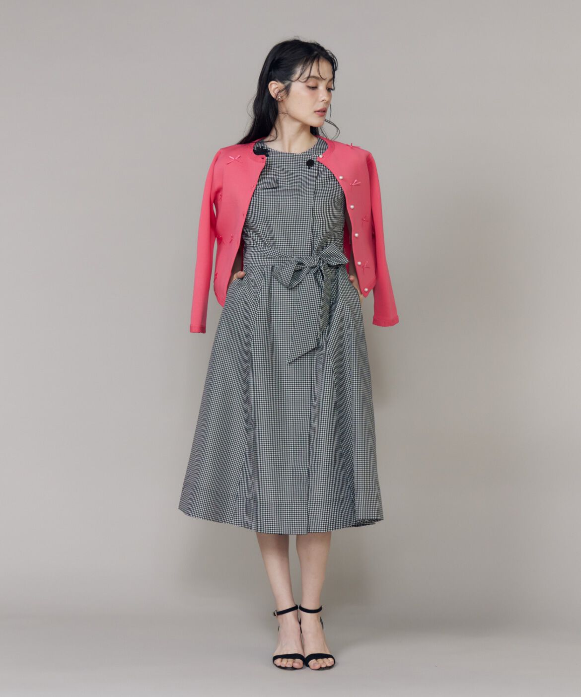 Maglie le cassetto「《M Maglie le cassetto》フラワーモチーフレースワンピース」|ワンピース|