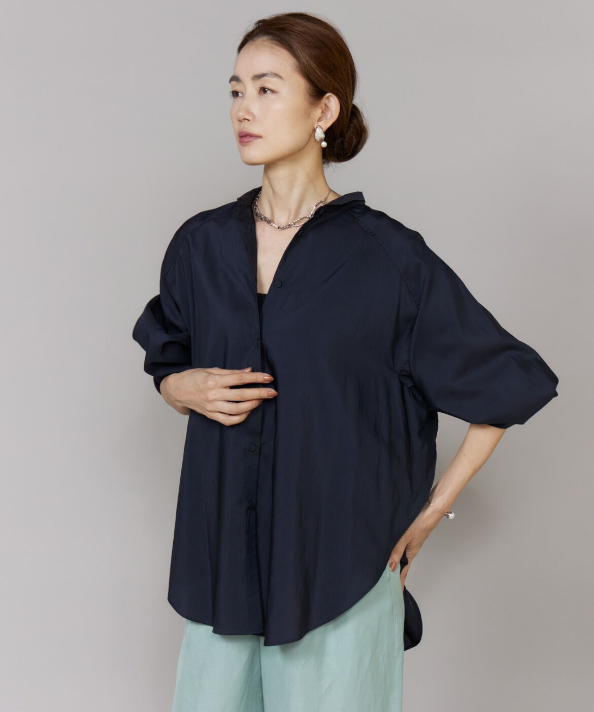 Le Souk「《大きいサイズ》ロングシャツ」|シャツ・ブラウス|