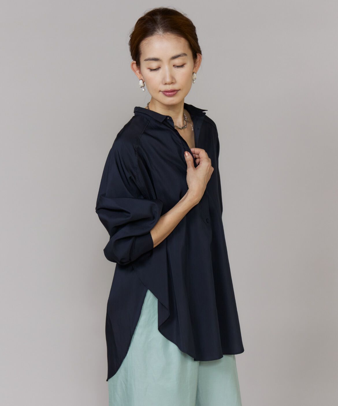 Le Souk「《大きいサイズ》ロングシャツ」|シャツ・ブラウス|