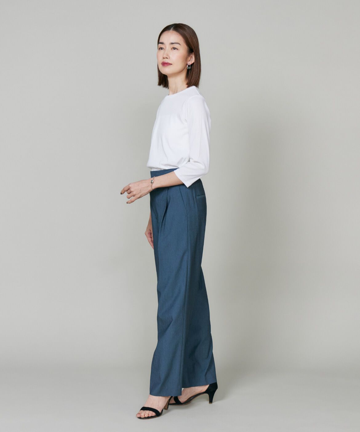 7-IDconcept.「《大きいサイズ》7分袖Tシャツ《日本製》」|Tシャツ・カットソー|