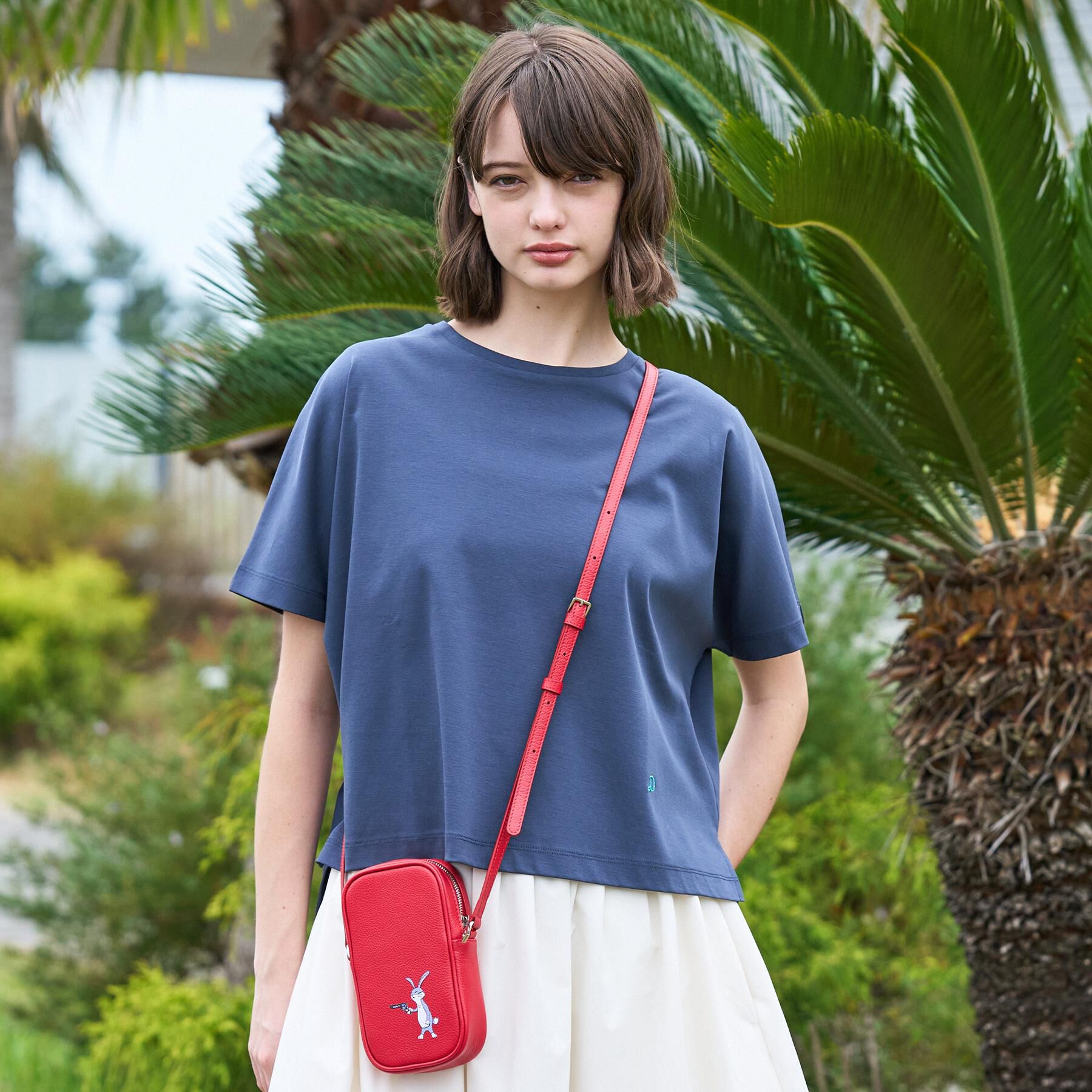 DRESSTERIOR「【接触冷感／抗菌防臭／消臭】アイスクリアコットンドルマンTシャツ」|Tシャツ・カットソー|