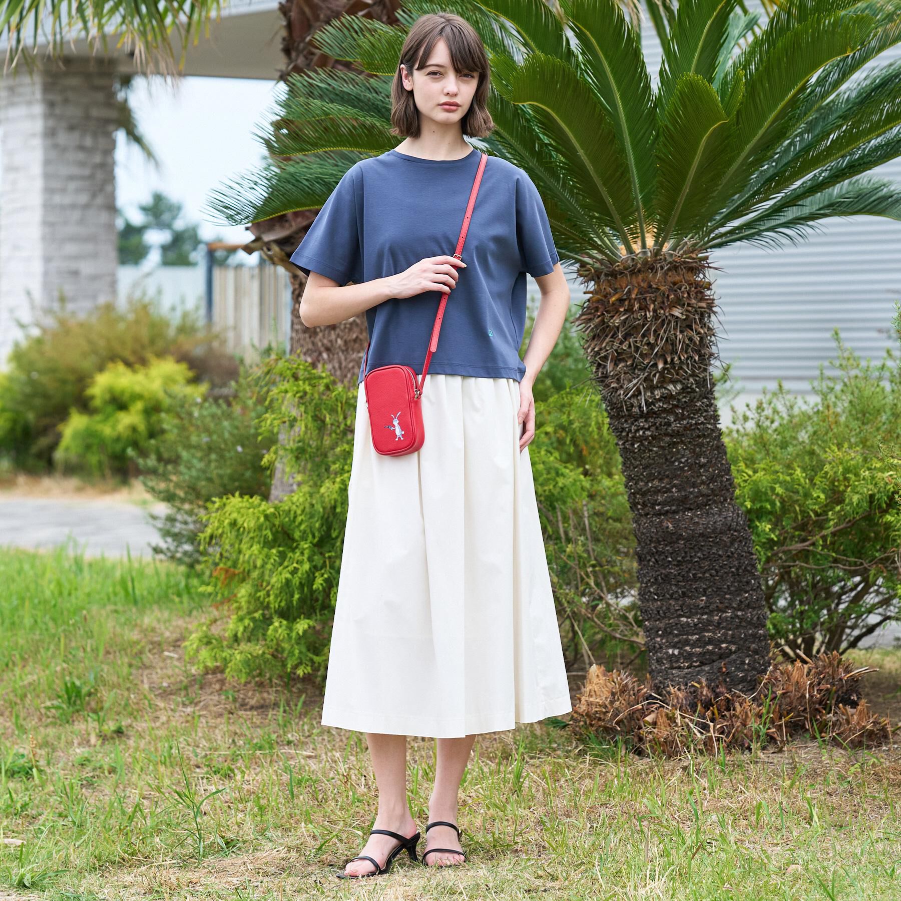 DRESSTERIOR「【接触冷感／抗菌防臭／消臭】アイスクリアコットンドルマンTシャツ」|Tシャツ・カットソー|