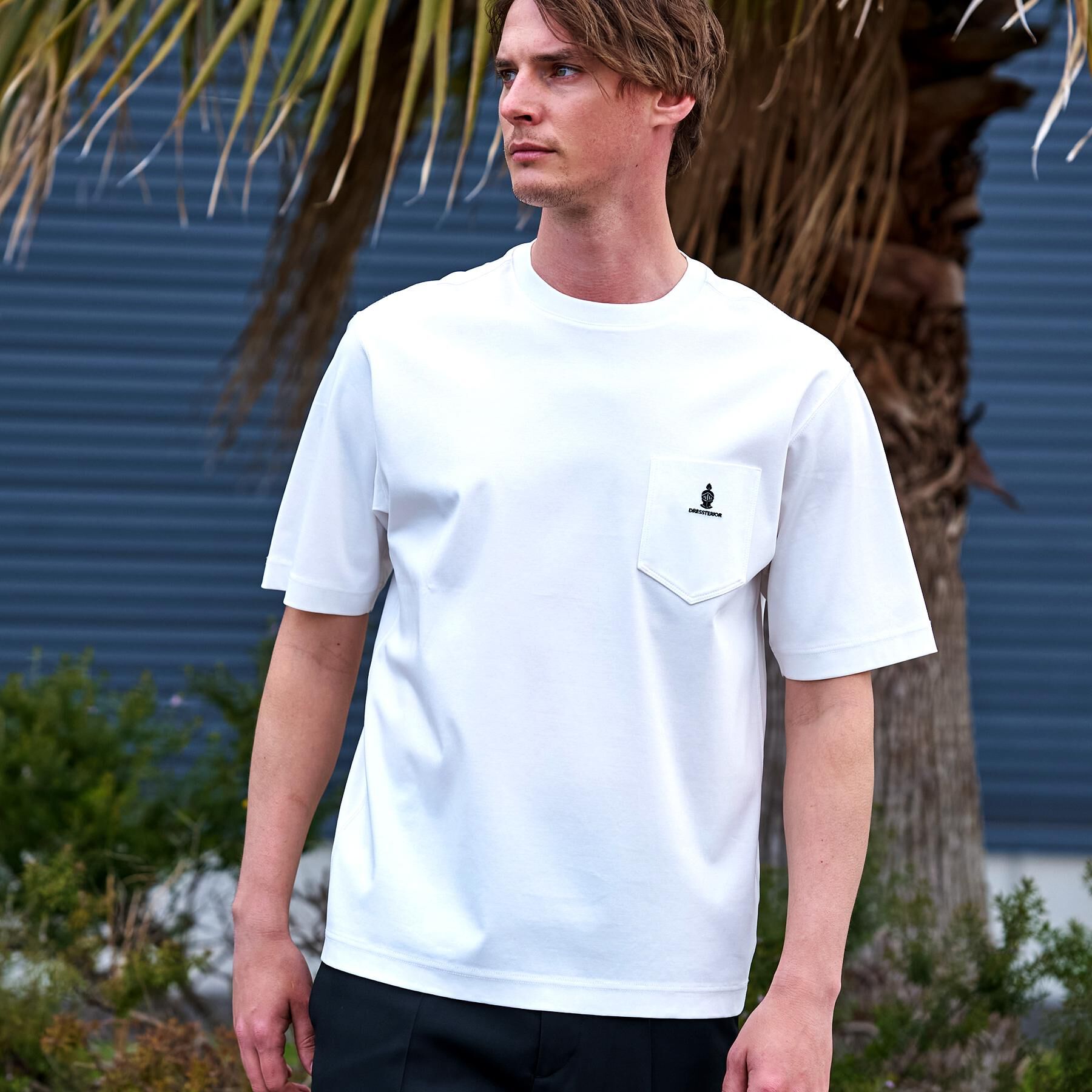 DRESSTERIOR「【接触冷感／抗菌防臭／消臭】ICE CLEAR COTTON オーバーフィットTシャツ」|Tシャツ・カットソー|