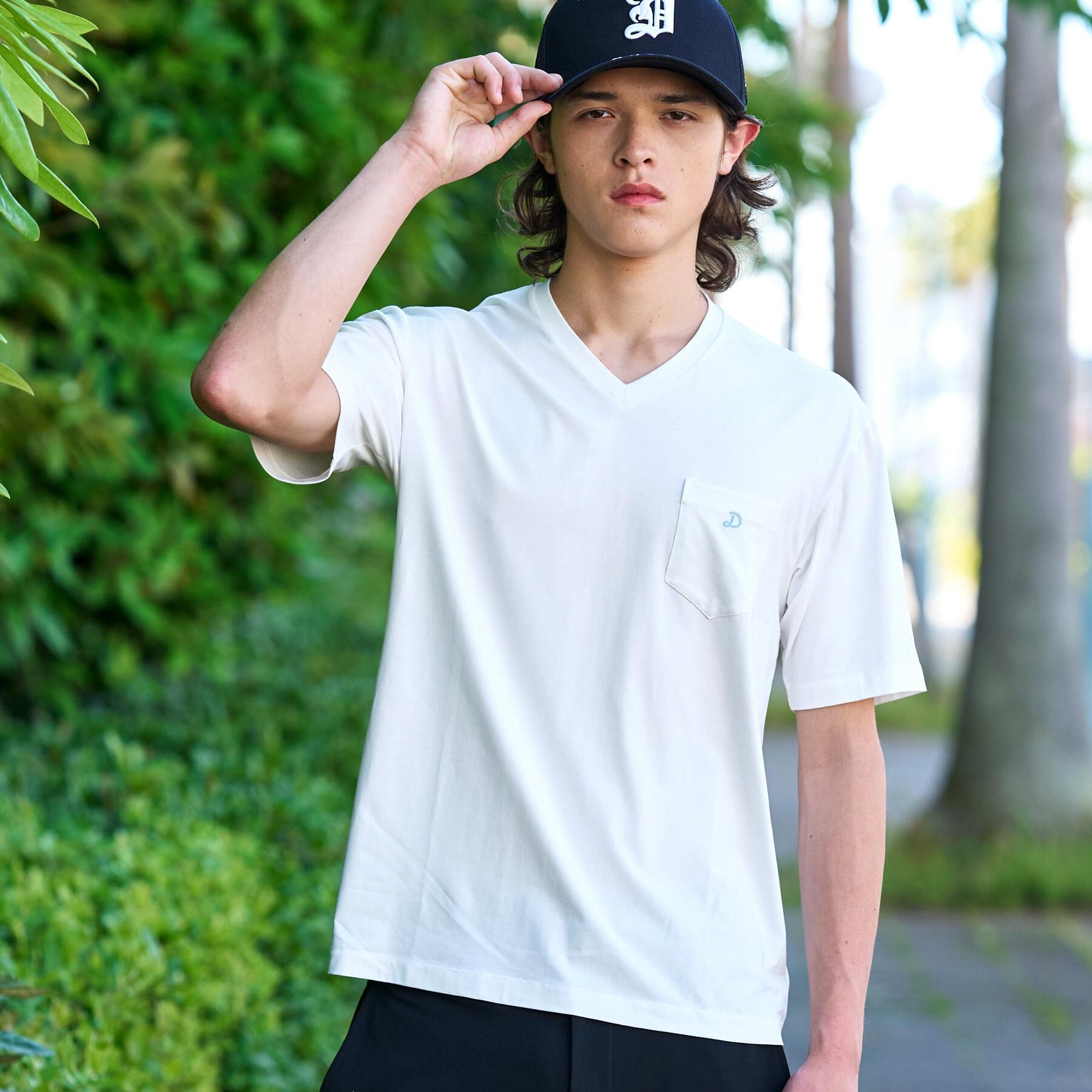 DRESSTERIOR「VネックインナーTシャツ」|Tシャツ・カットソー|