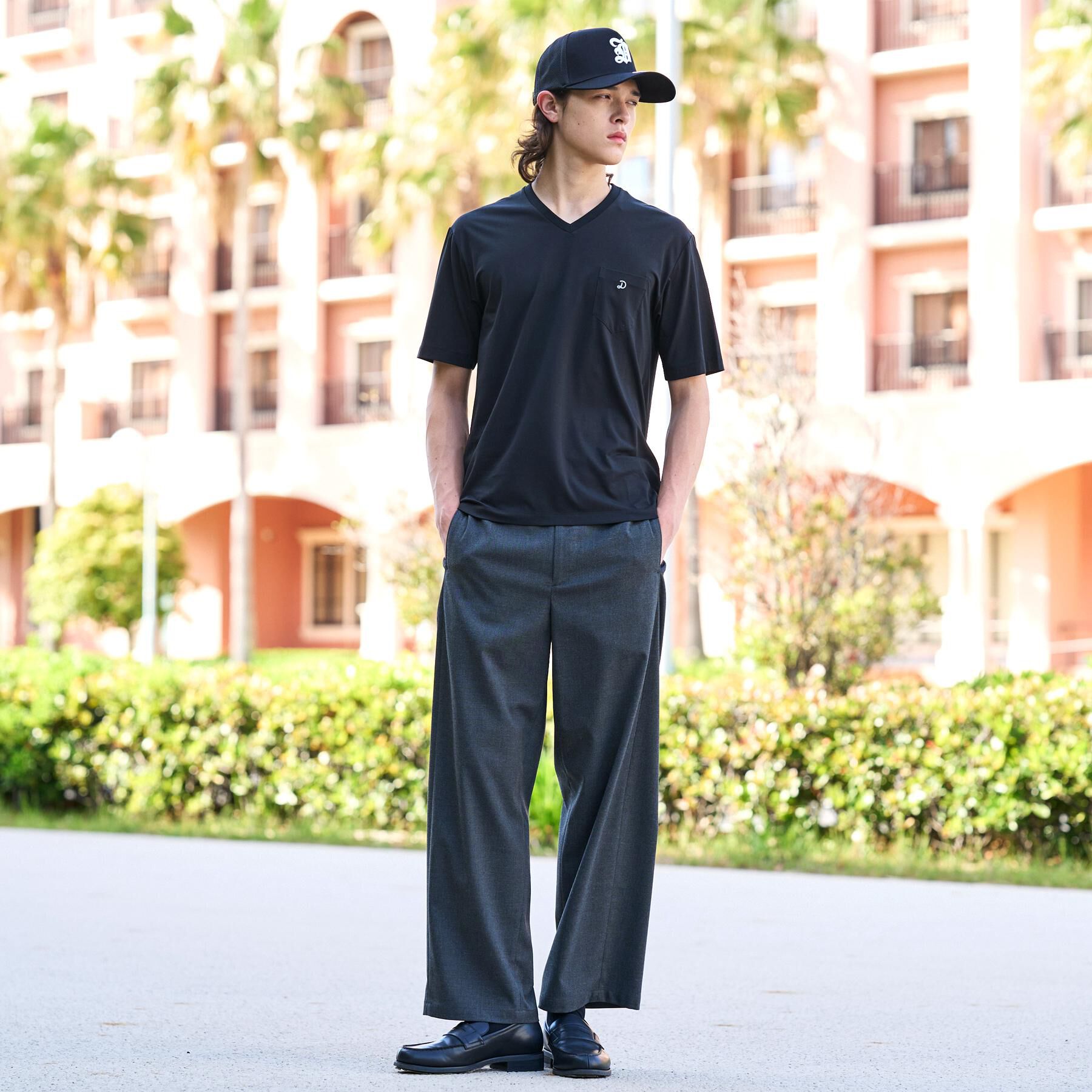 DRESSTERIOR「VネックインナーTシャツ」|Tシャツ・カットソー|