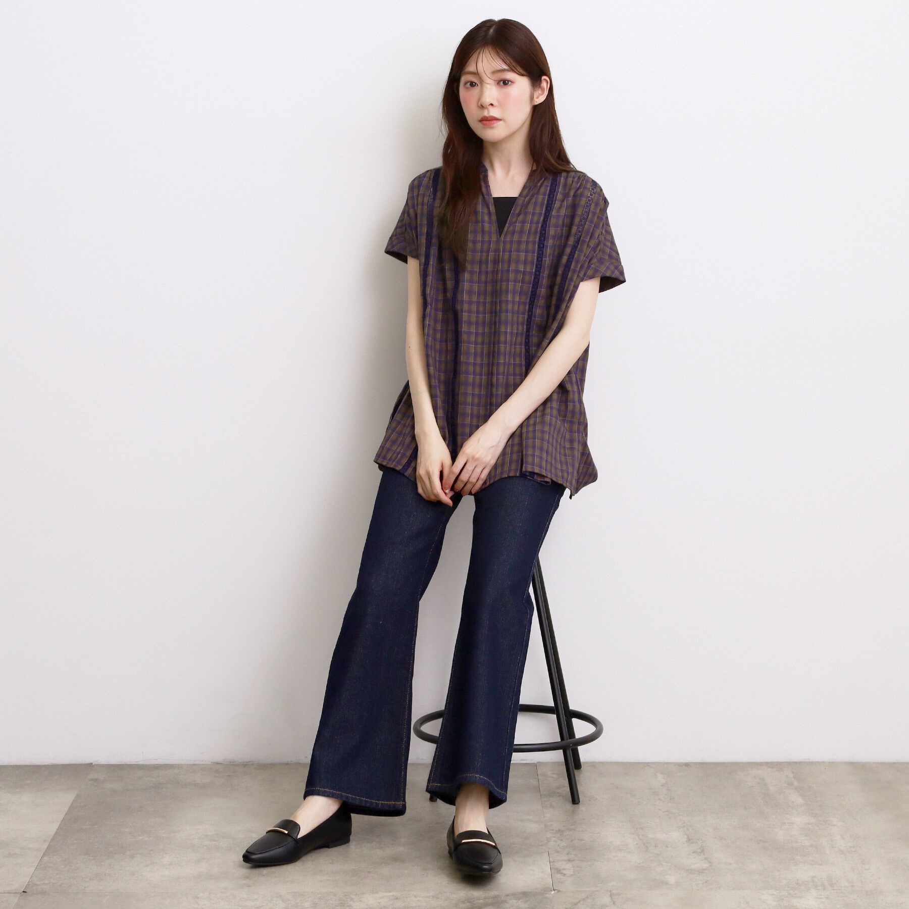 grove「【体系カバー◎】レースデザインスキッパーブラウス」|シャツ・ブラウス|