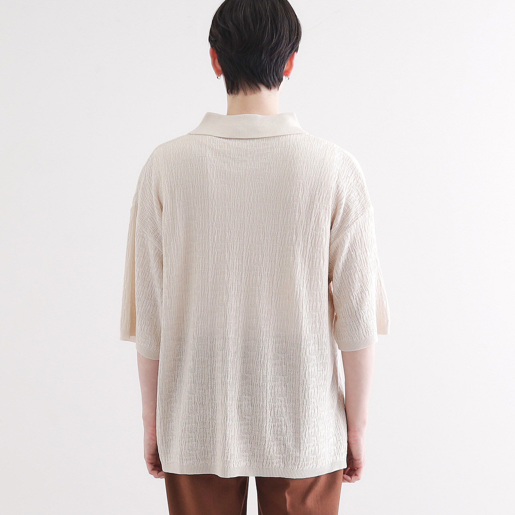 tk.TAKEO KIKUCHI「スキッパーニットポロシャツ」|ポロシャツ|