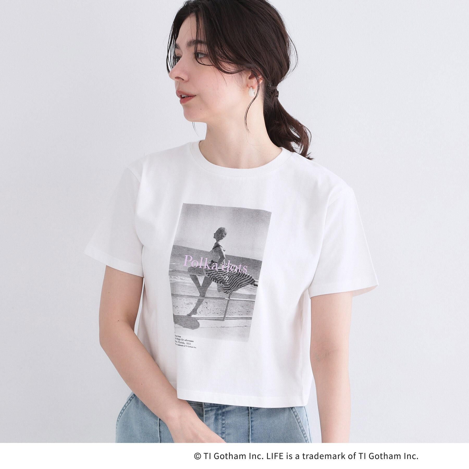 OPAQUE.CLIP「【LIFE PICTURE COLLECTION】アソートフォトTシャツ」|Tシャツ・カットソー|ホワイト(001)