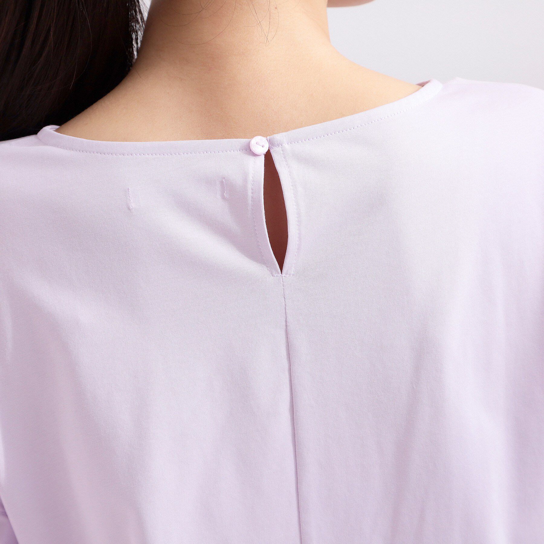 OPAQUE.CLIP「【接触冷感】タックスリーブカットソー《洗濯機OK》」|Tシャツ・カットソー|