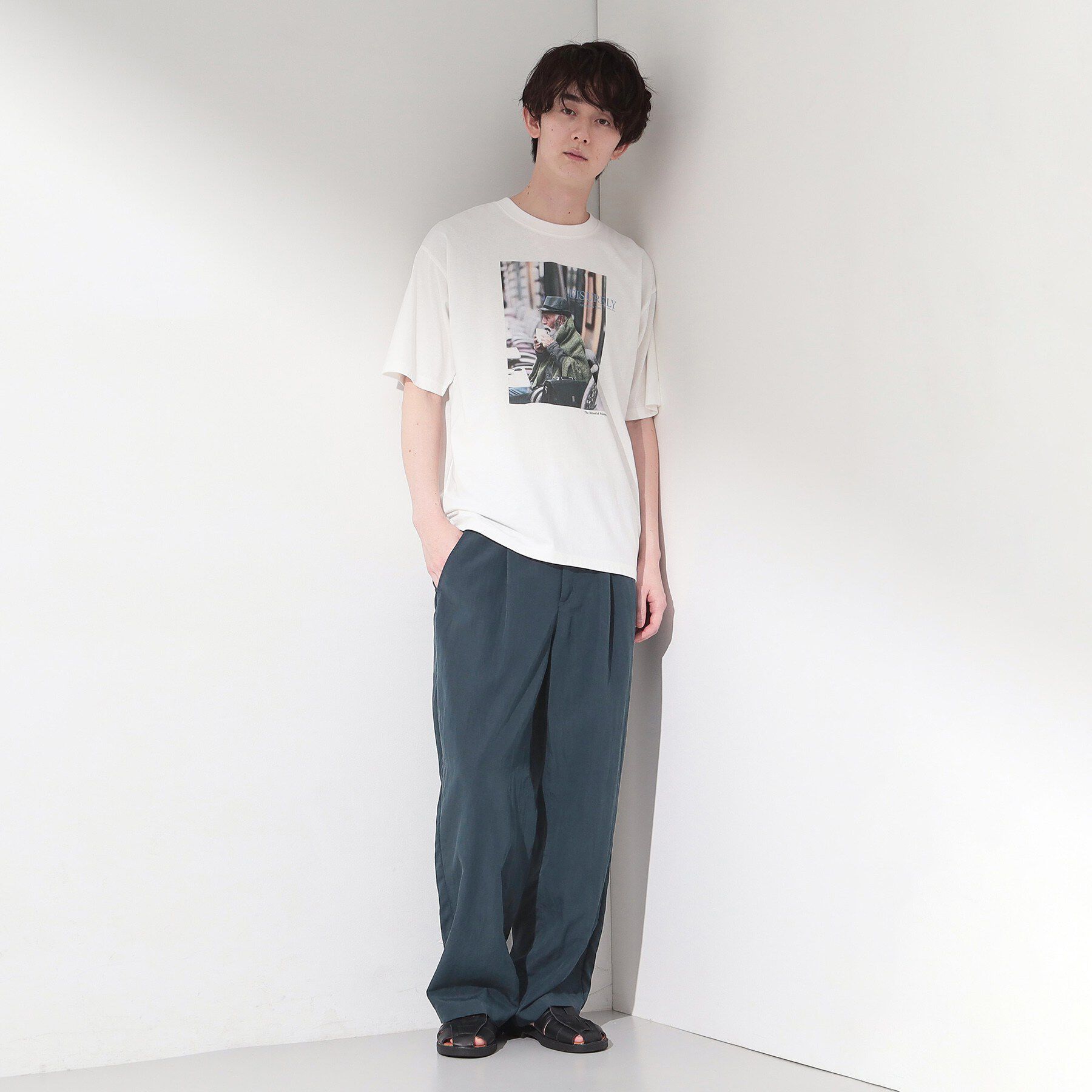 THE SHOP TK「モノクロ フォトグラフィー 半袖Tシャツ 洗濯機OK」|Tシャツ・カットソー|