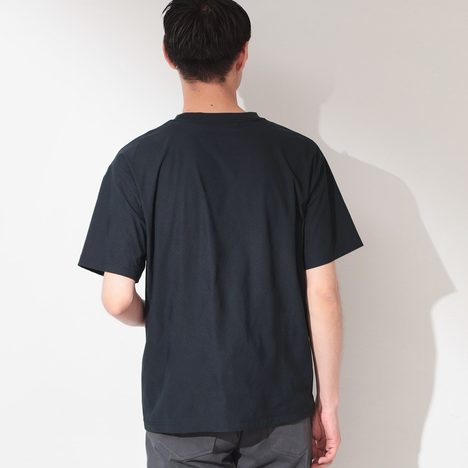 THE SHOP TK「【接触冷感／吸水速乾／UVカット】パーフェクテック リンクス柄 半袖Tシャツ」|Tシャツ・カットソー|