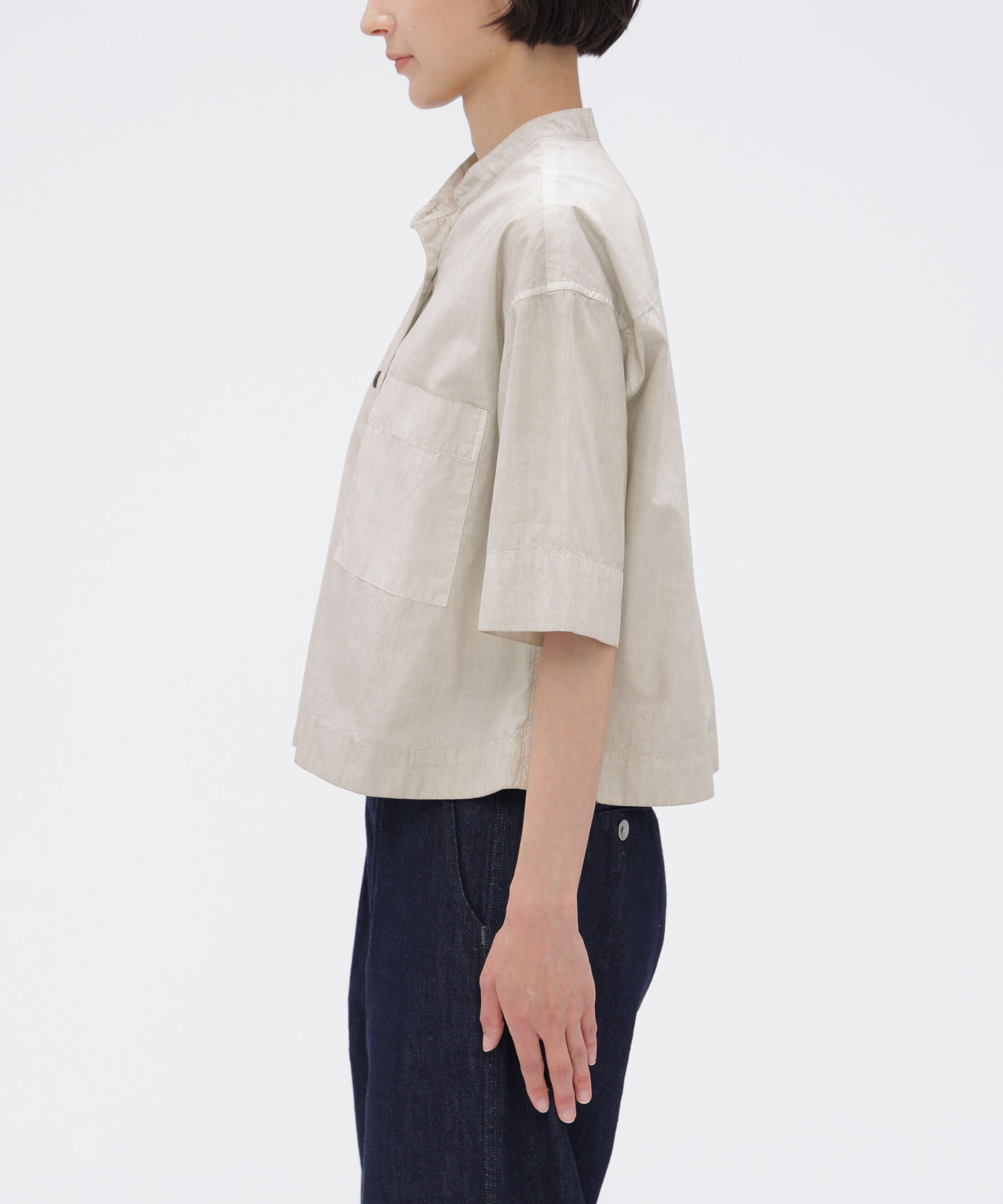 MHL.「CARBON DYED COTTON POPLIN SHIRT」|シャツ・ブラウス|