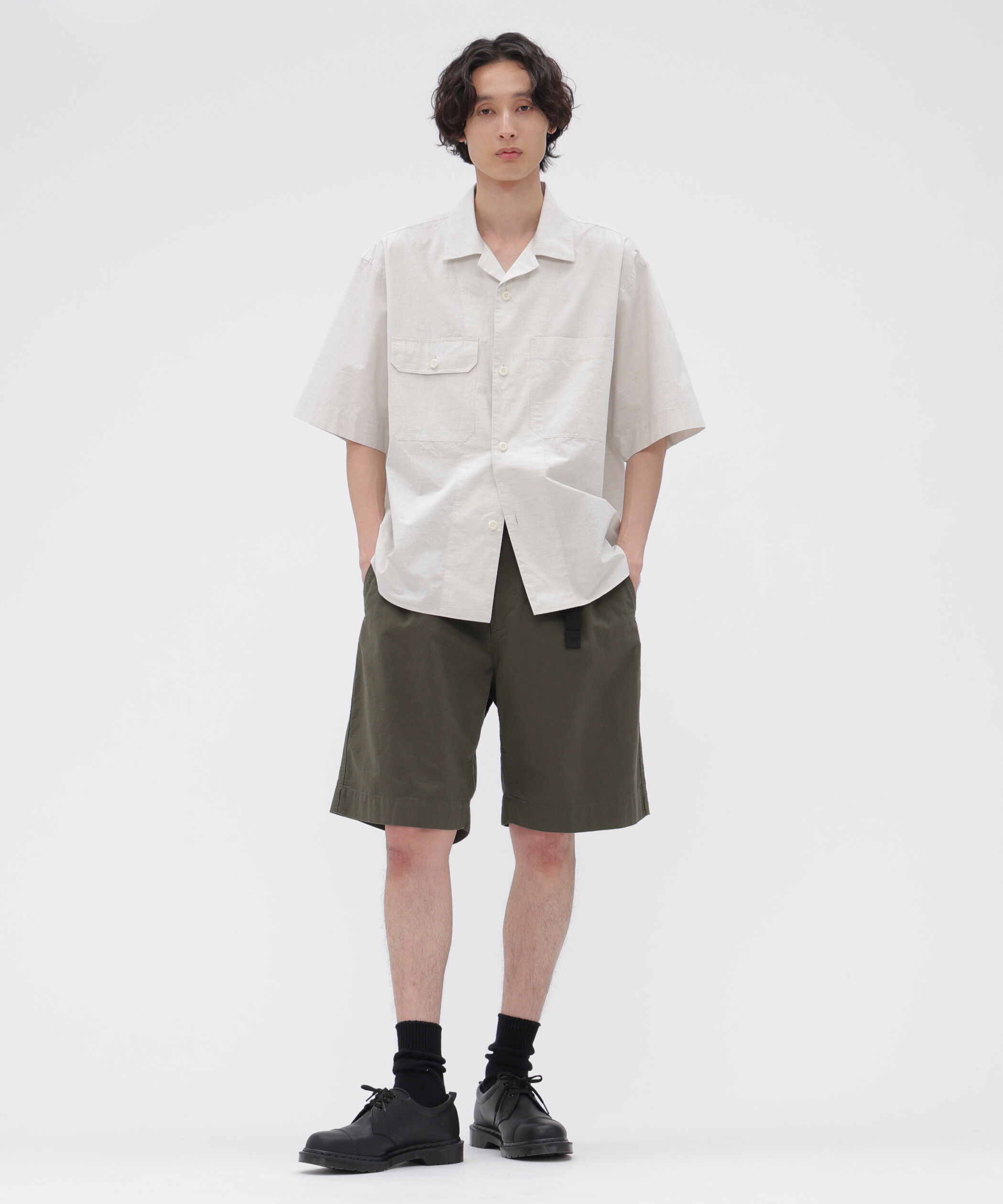 MHL.「COTTON LINEN TINY RIPSTOP TROUSERS」|その他|KHAKI