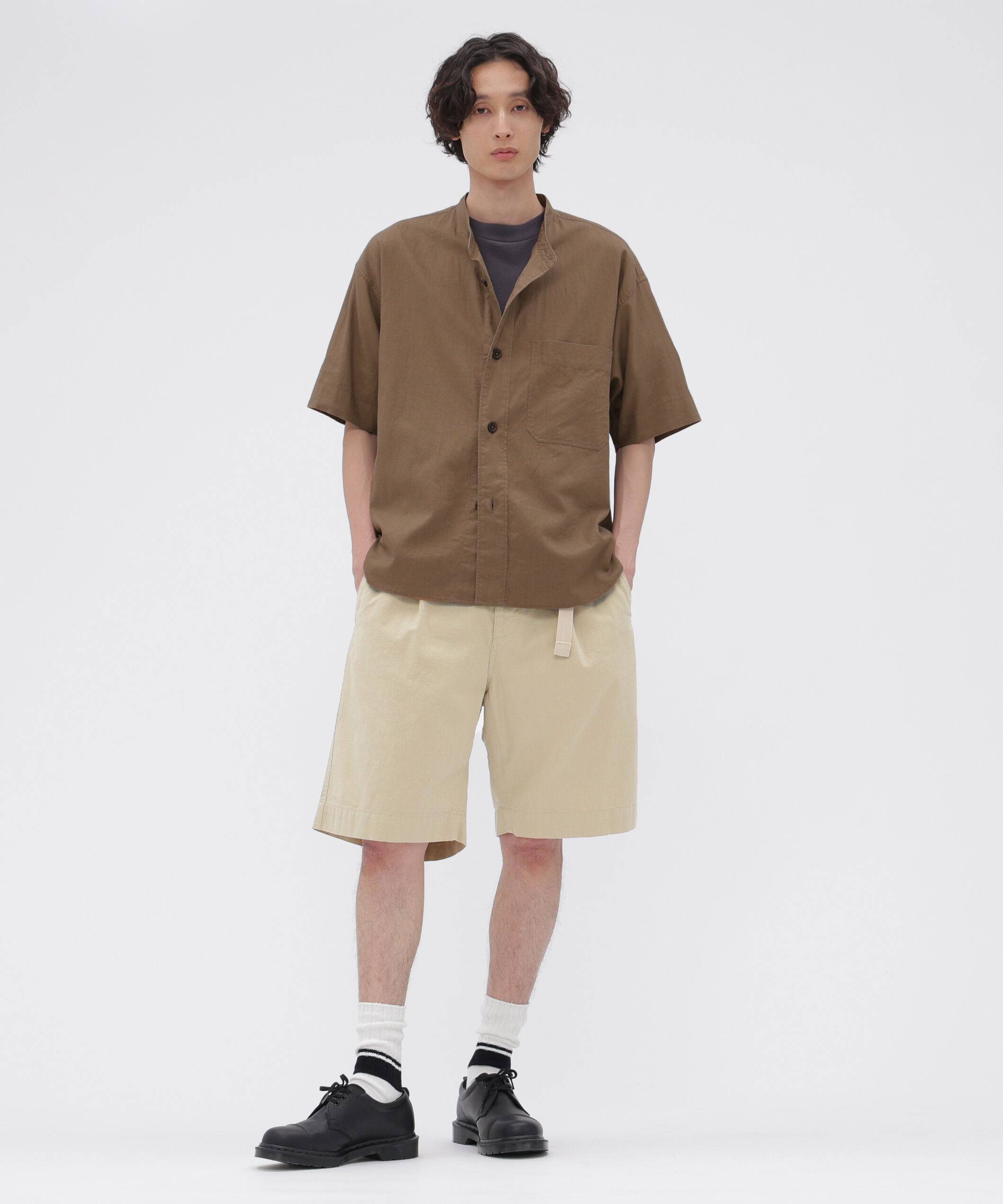MHL.「SURFACE DYED COTTON LINEN SHIRT」|シャツ・ブラウス|