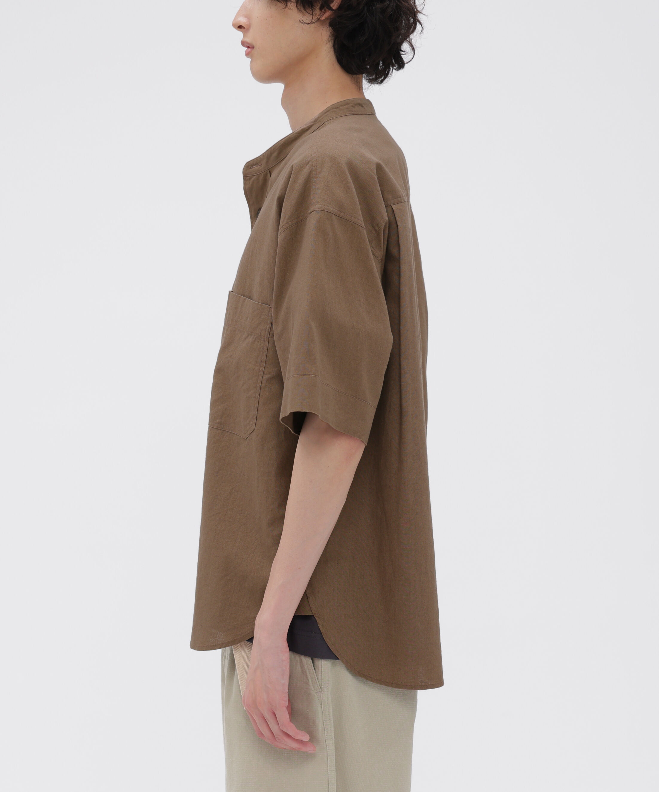 MHL.「SURFACE DYED COTTON LINEN SHIRT」|シャツ・ブラウス|