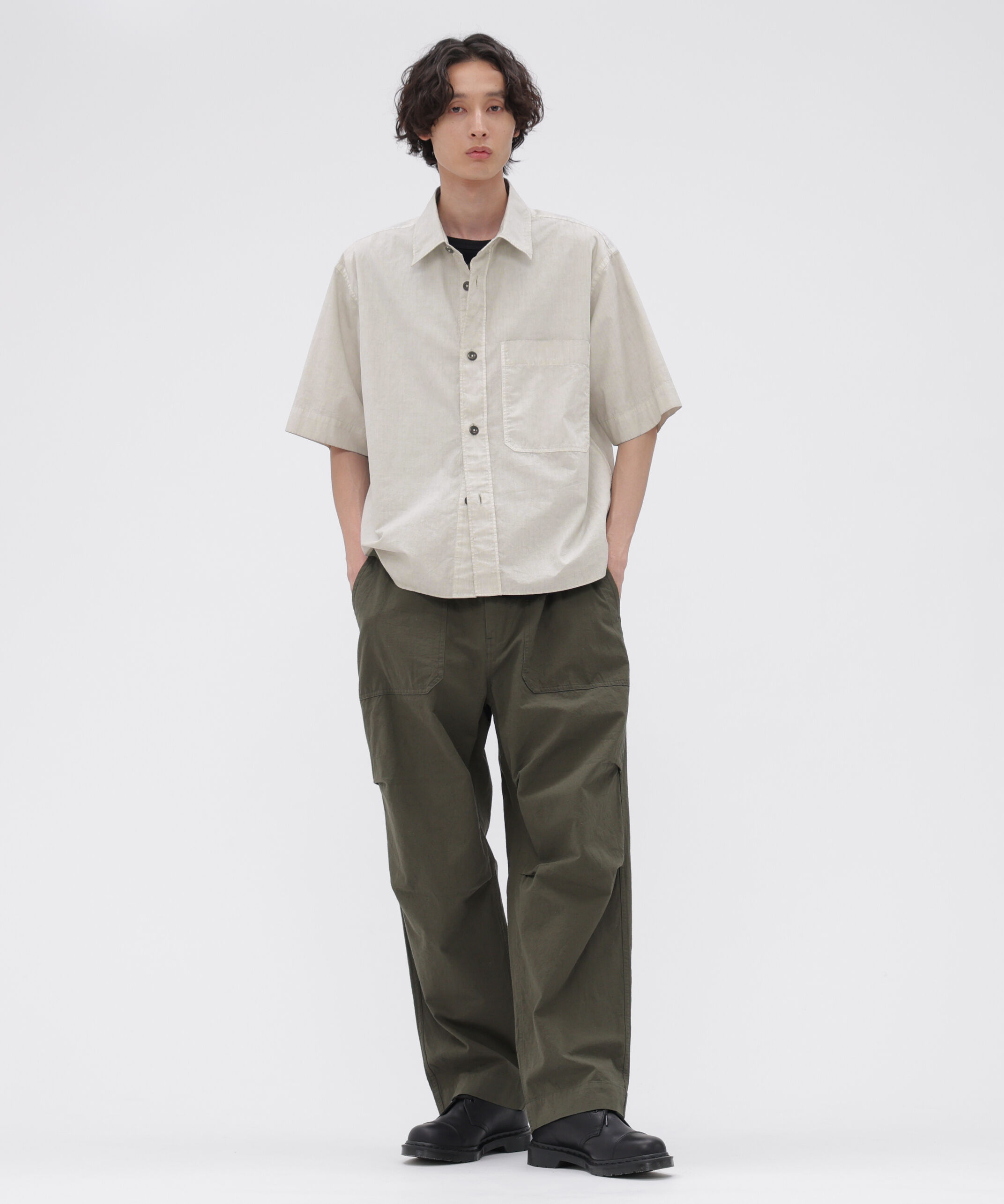 MHL.「CARBON DYED COTTON POLIN SHIRT」|シャツ・ブラウス|