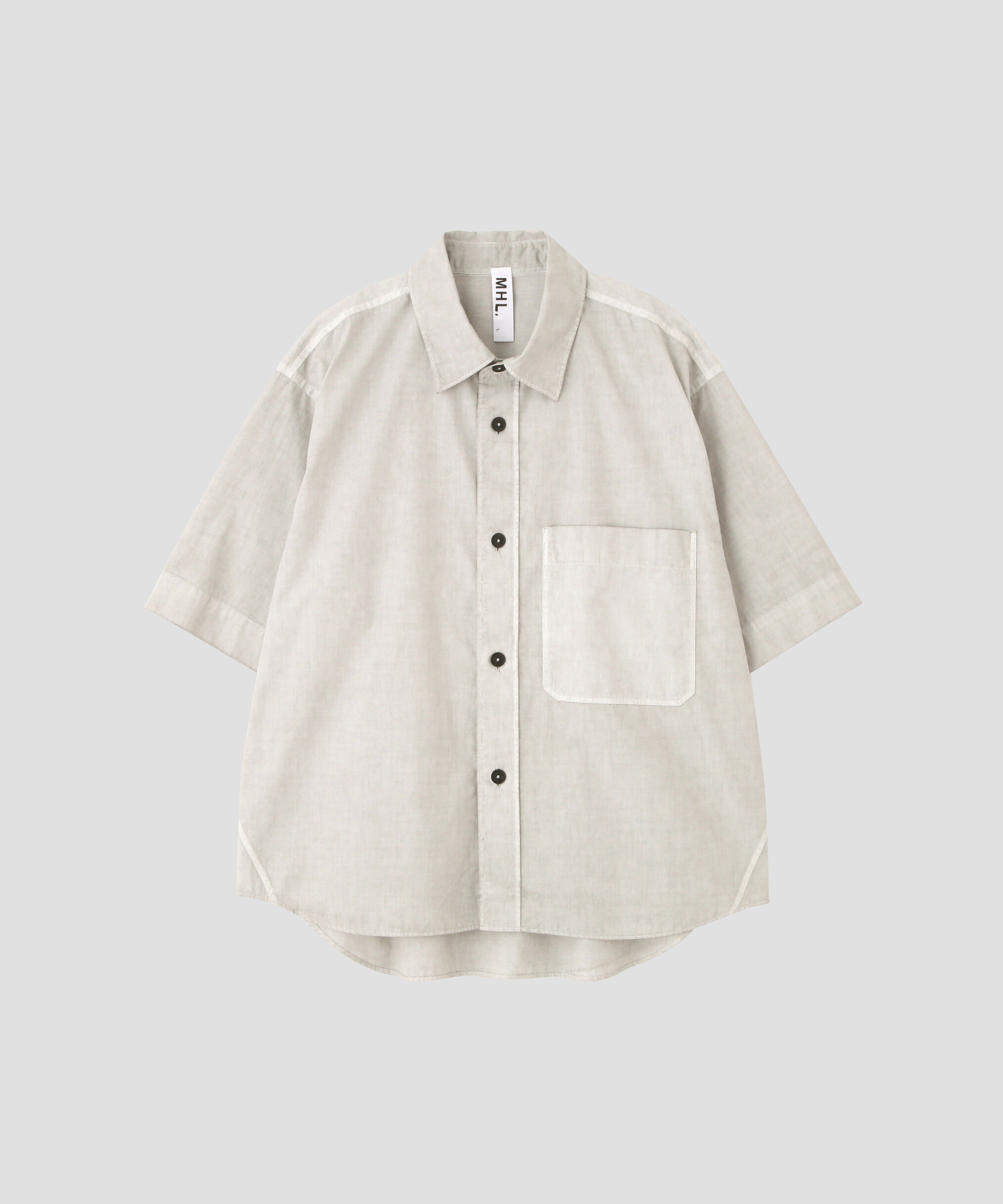 MHL.「CARBON DYED COTTON POLIN SHIRT」|シャツ・ブラウス|