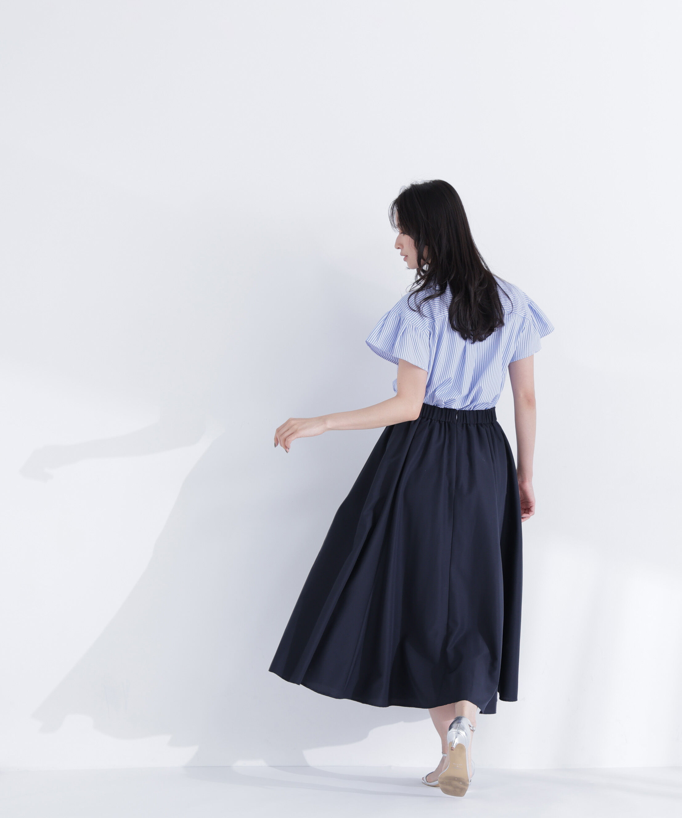  「〈ちょうど、いい服〉ふんわり春風フレアスカート」|スカート|