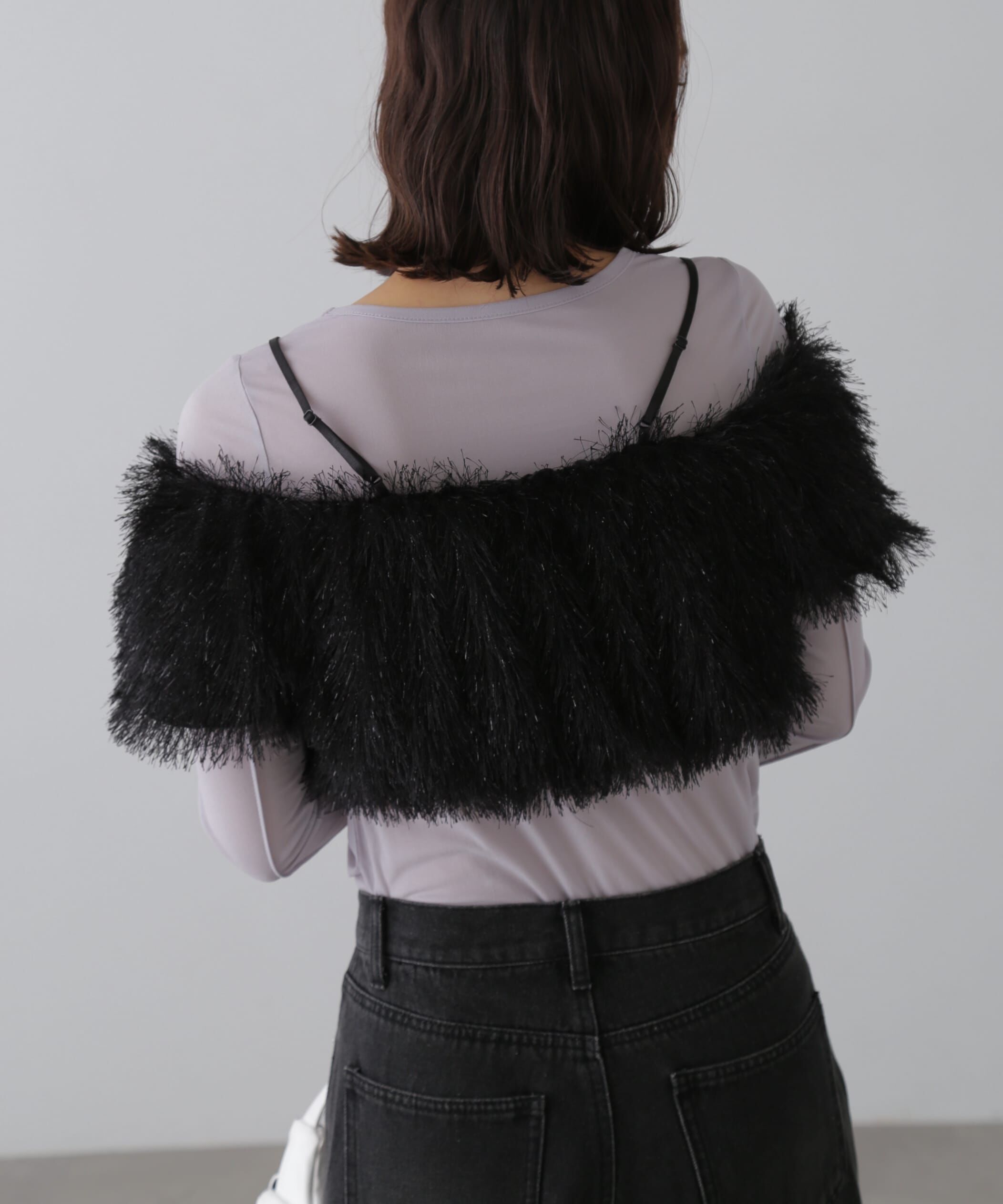  「［FB限定］シャギーバルーンオフショルビスチェ」|シャツ・ブラウス|