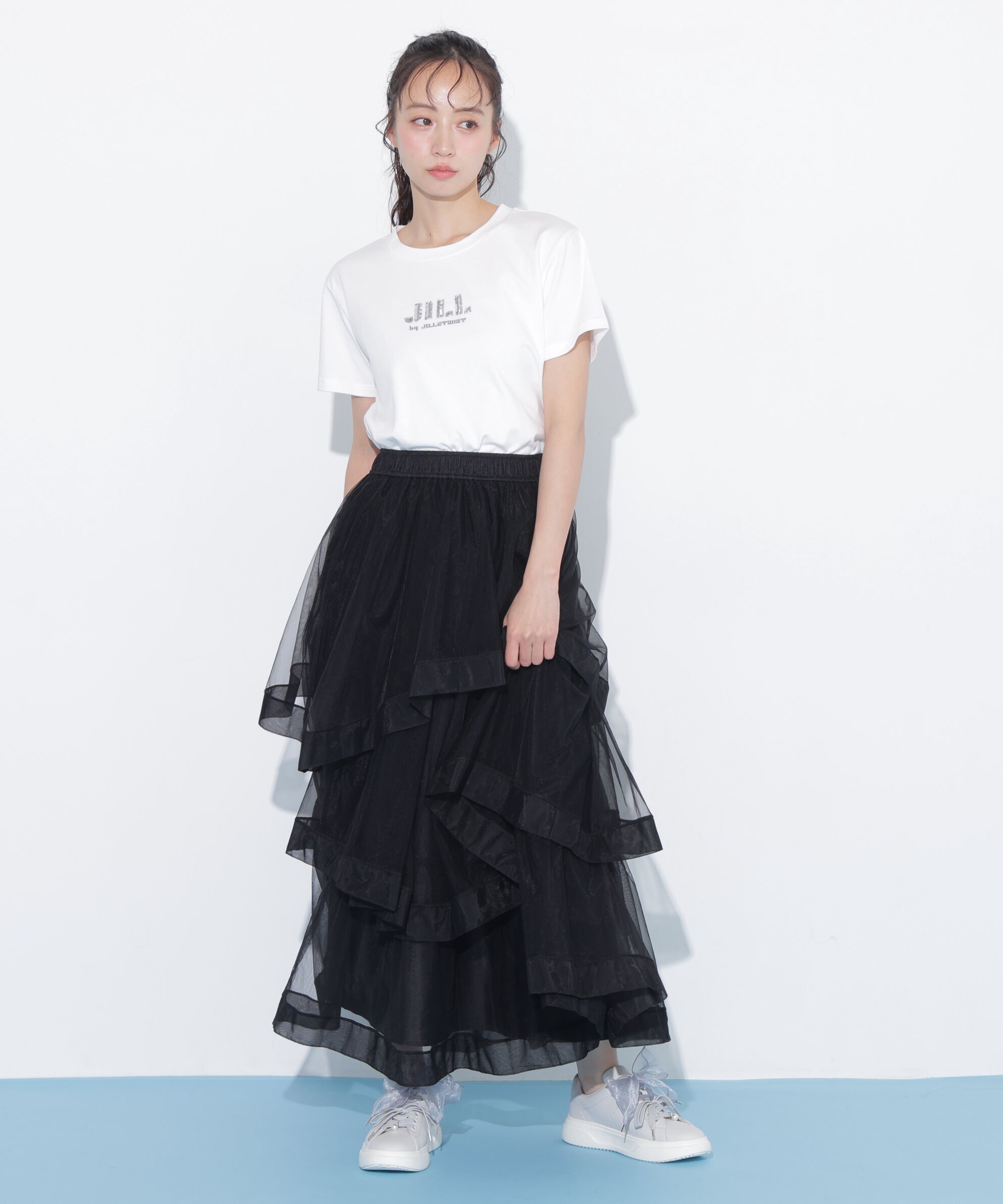  「スパンコールロゴ刺繍Tシャツ OC」|Tシャツ・カットソー|