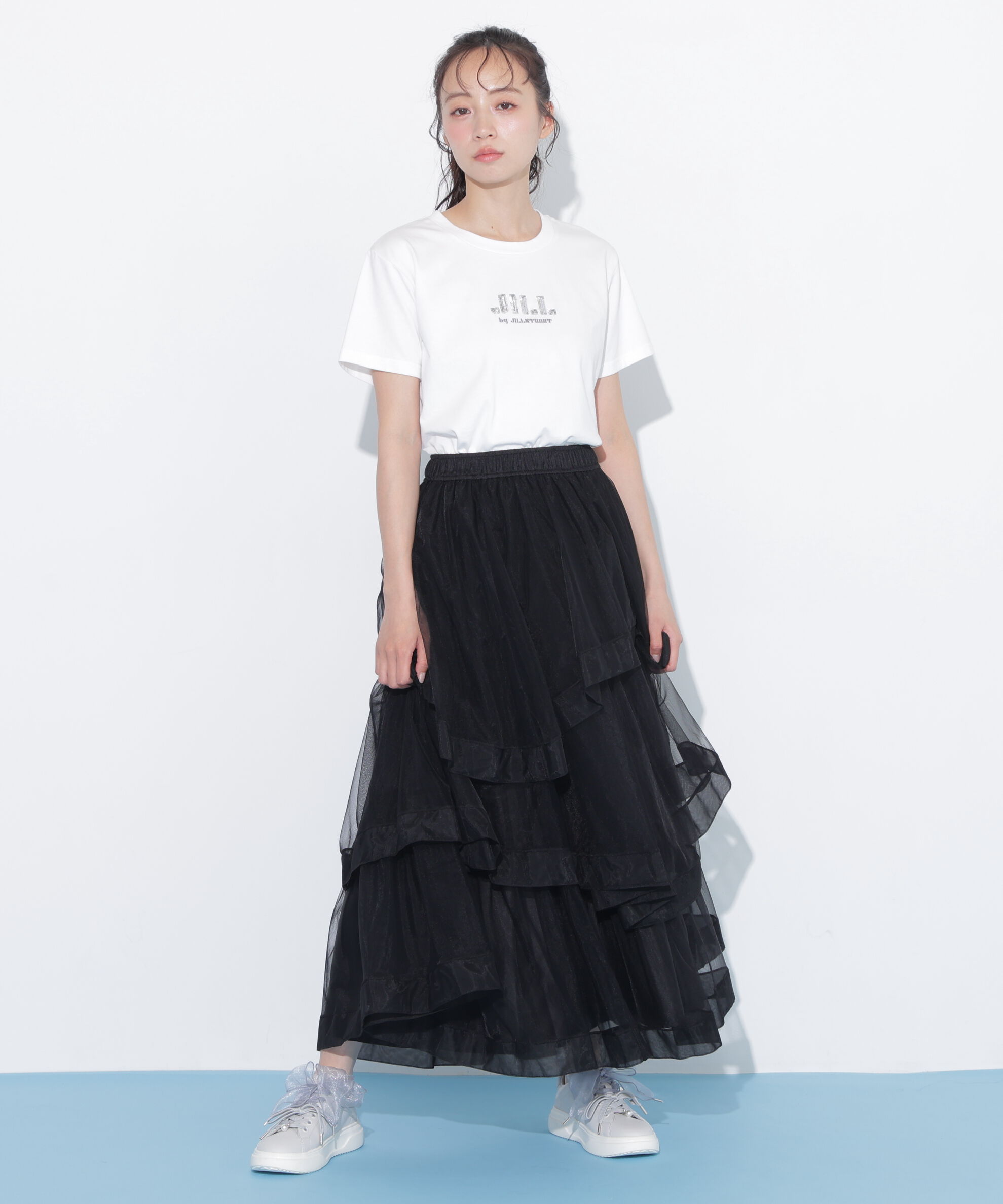  「スパンコールロゴ刺繍Tシャツ OC」|Tシャツ・カットソー|