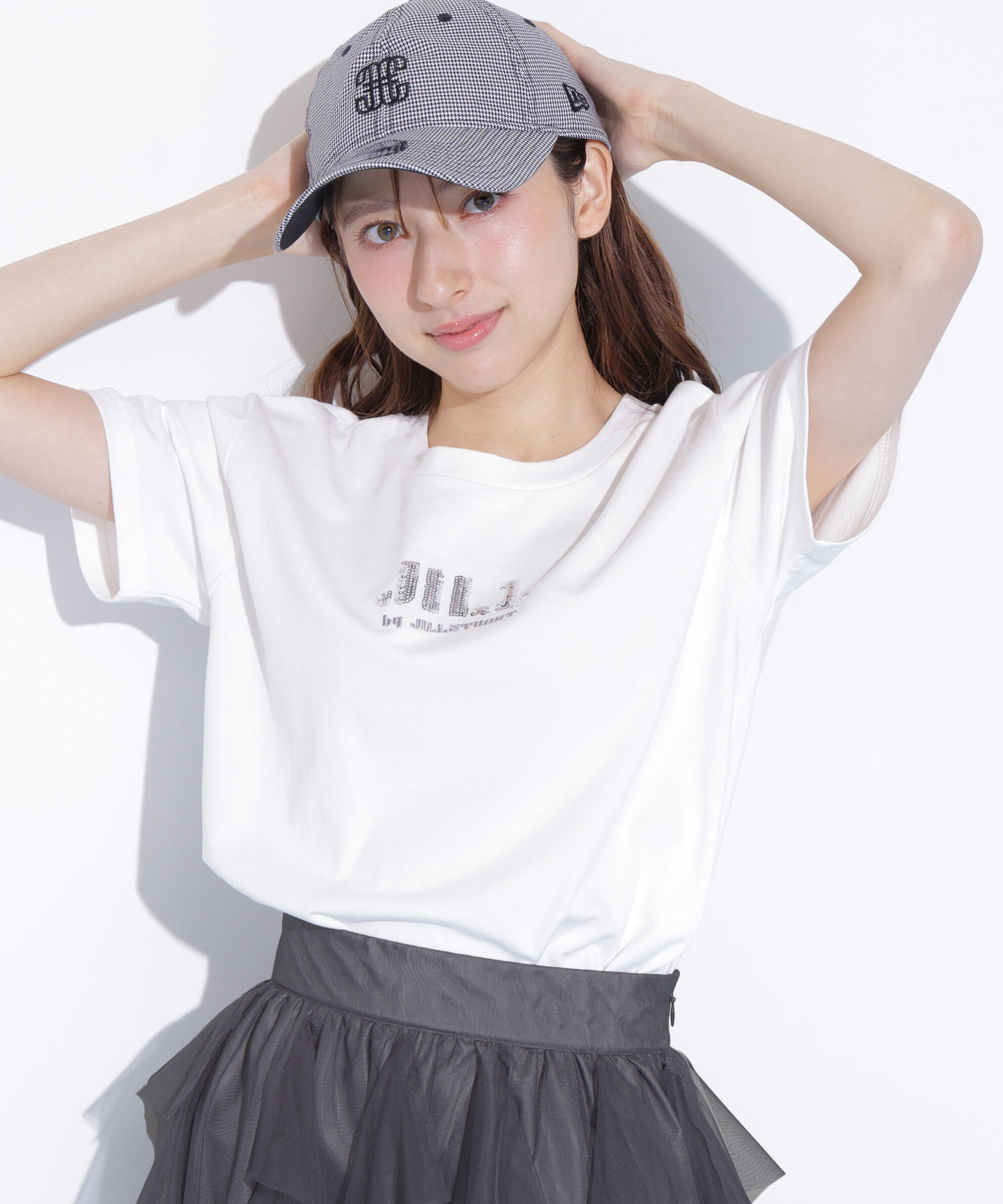 「スパンコールロゴ刺繍Tシャツ OC」|Tシャツ・カットソー|
