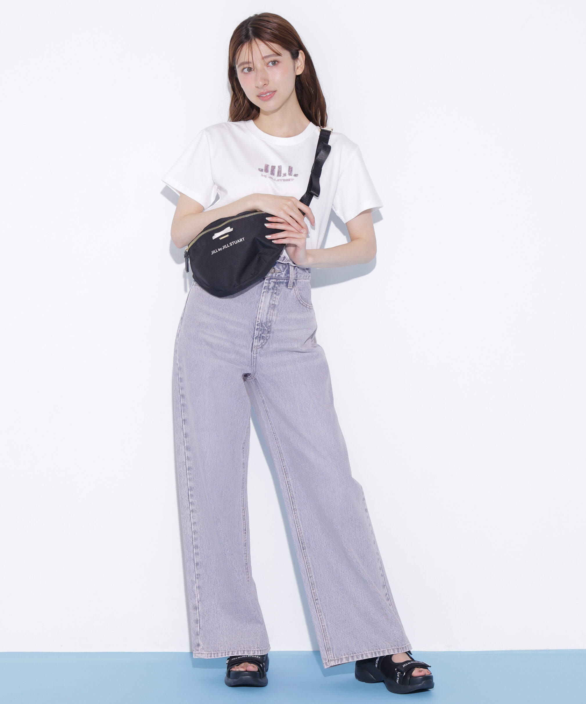  「スパンコールロゴ刺繍Tシャツ OC」|Tシャツ・カットソー|