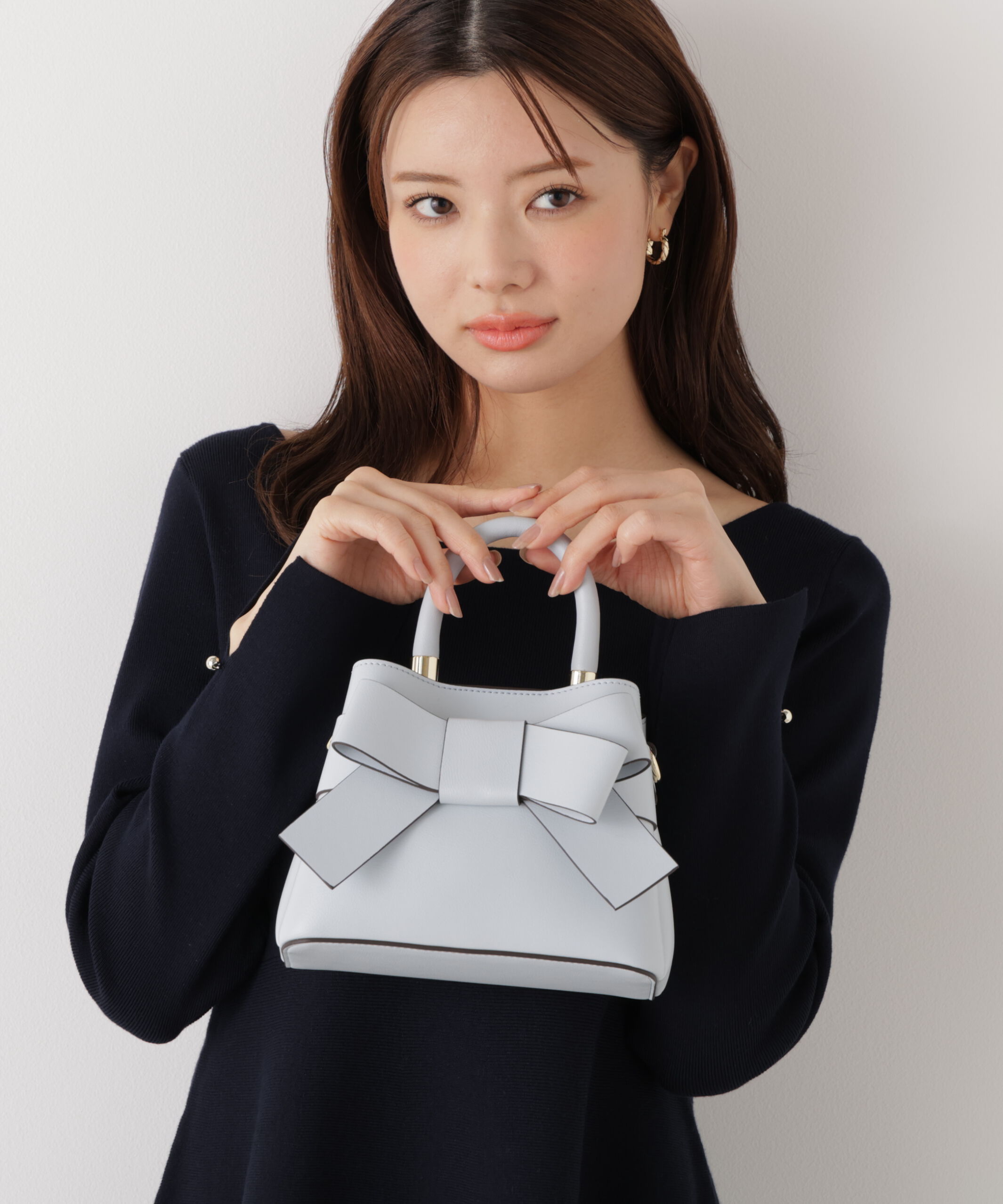 PROPORTION BODY DRESSING「フロントリボンバッグミニ　26SS」|その他|ブルー