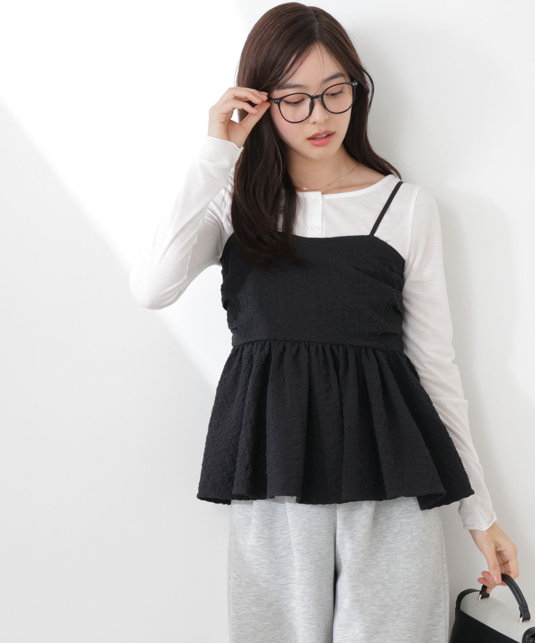 PROPORTION BODY DRESSING「〈a/mie〉膨れジャガードビスチェ　26SS」|シャツ・ブラウス|