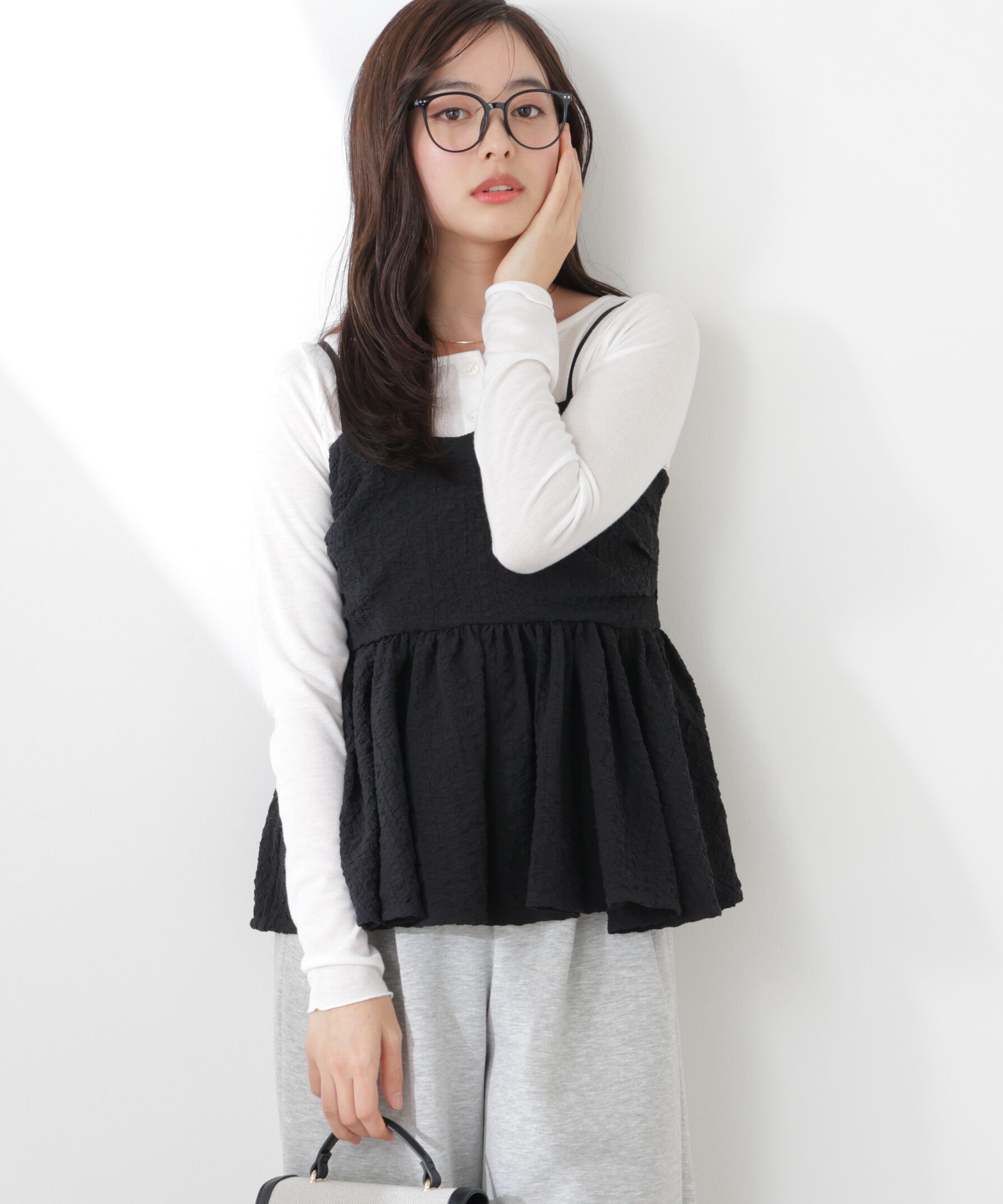 PROPORTION BODY DRESSING「〈a/mie〉膨れジャガードビスチェ　26SS」|シャツ・ブラウス|