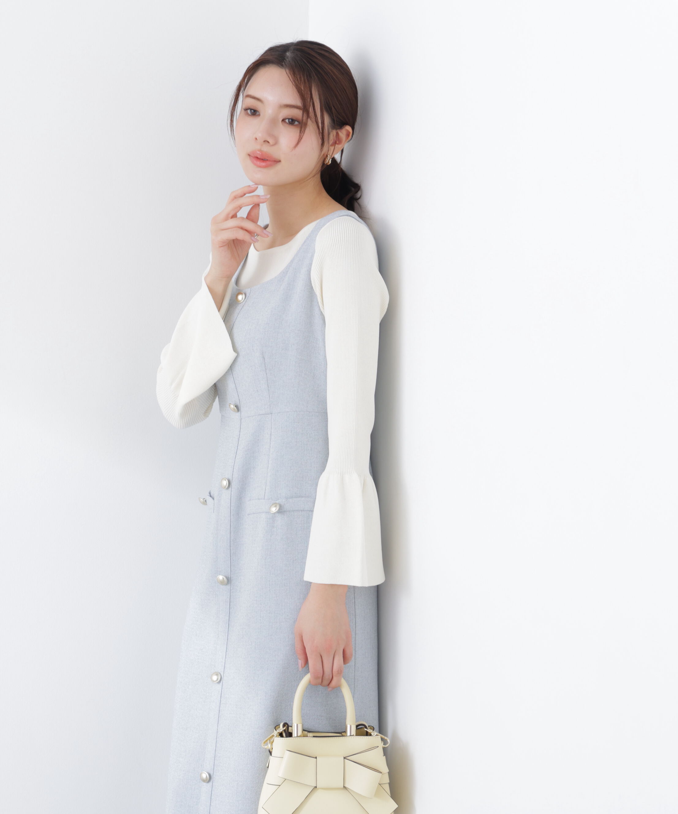 PROPORTION BODY DRESSING「スプリングツイードジャンスカ　26SS」|ワンピース|