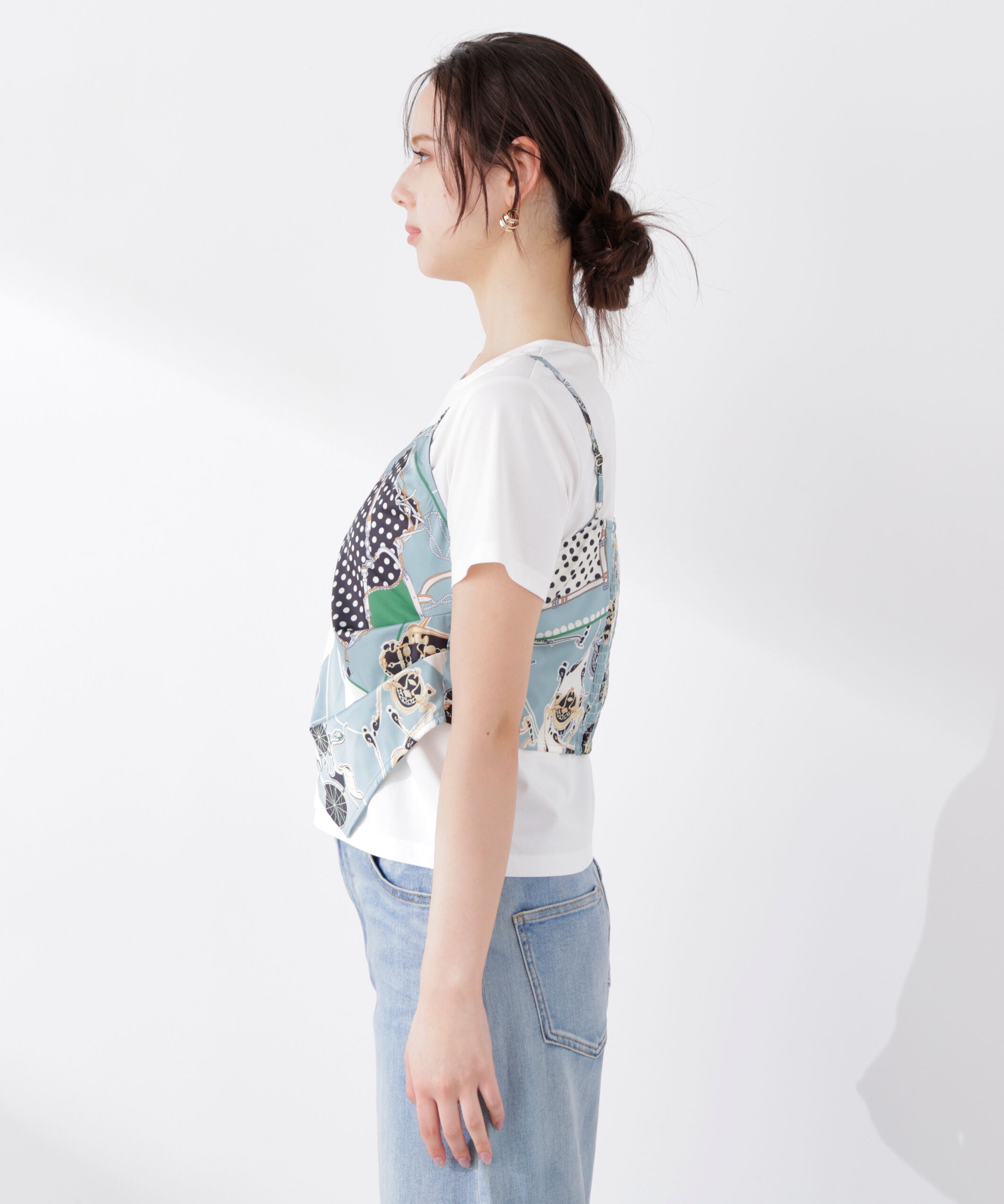 PROPORTION BODY DRESSING「《EDIT COLOGNE》ビスチェ付きカットソー 26SS」|Tシャツ・カットソー|