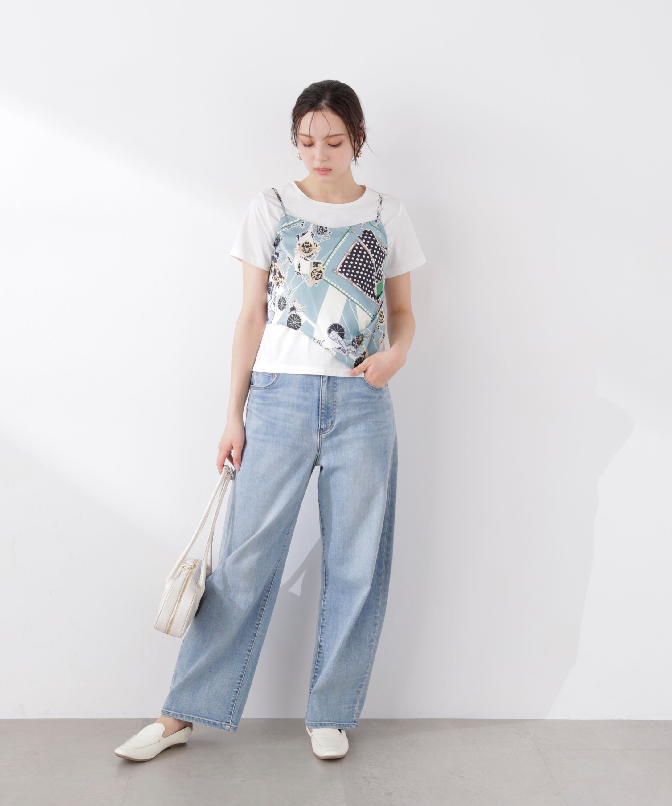 PROPORTION BODY DRESSING「《EDIT COLOGNE》ビスチェ付きカットソー 26SS」|Tシャツ・カットソー|